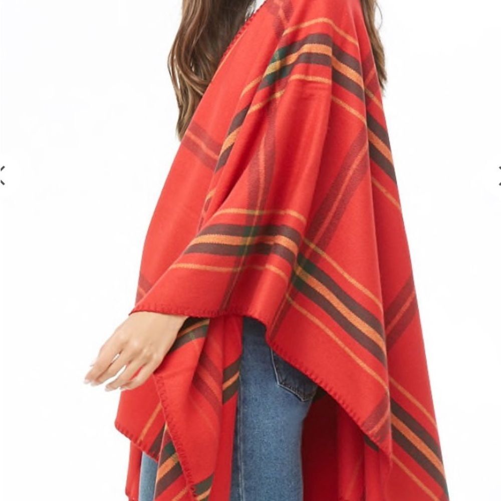 Plaid Flannel Shawl - Picture 3 of 11